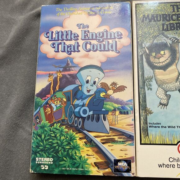 Where The Wild Things Are And The Little Engine That Could Vintage VHS Tapes - Picture 2 of 7